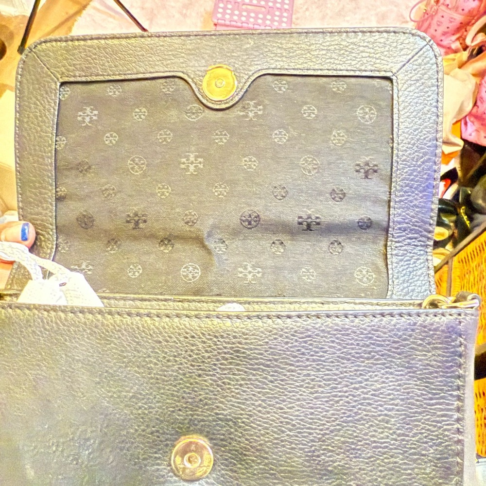 Tory Burch black Leather Clutch - Picture 6 of 7